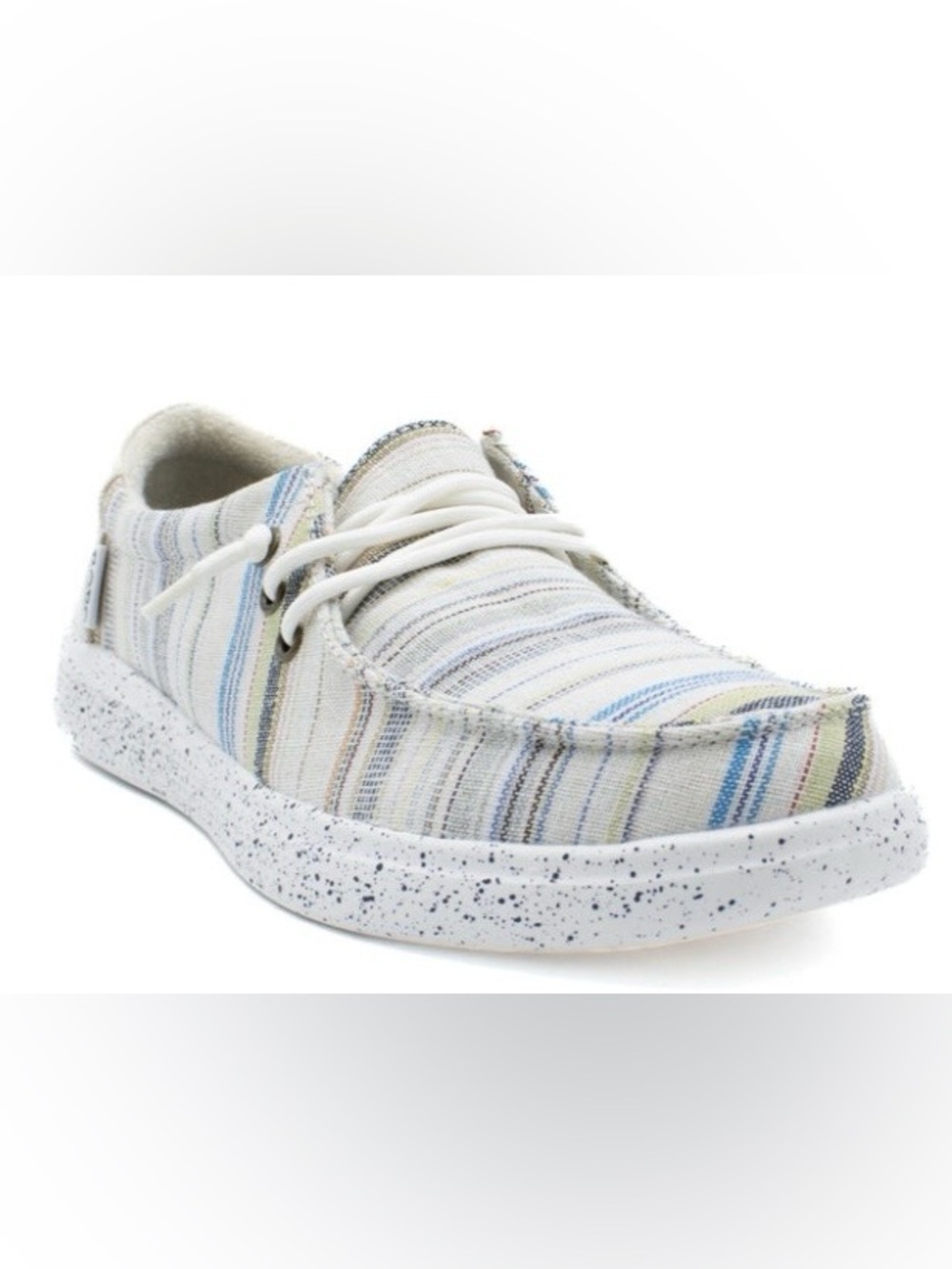 Bobs by Skechers Skipper Beach Stroll Striped Lace-Up Shoes